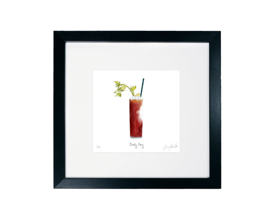 Bloody Mary cocktail print