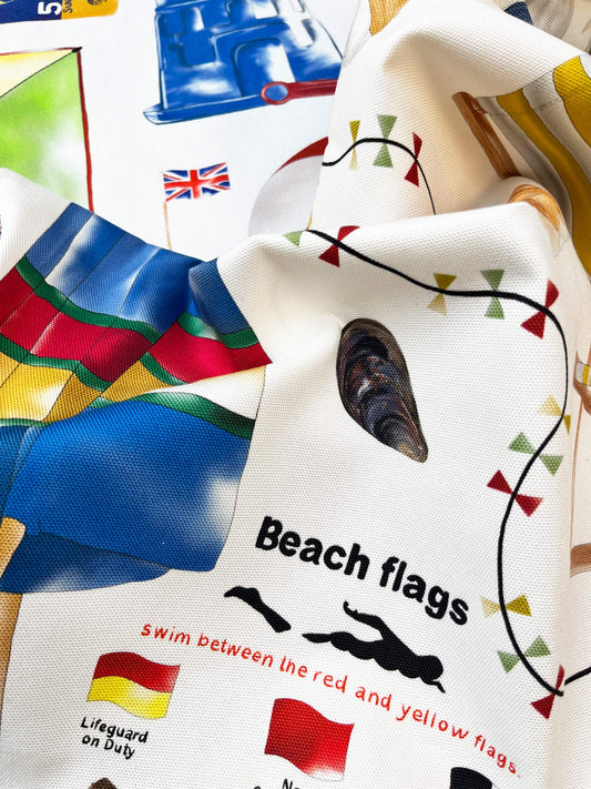British Seaside Tea Towel