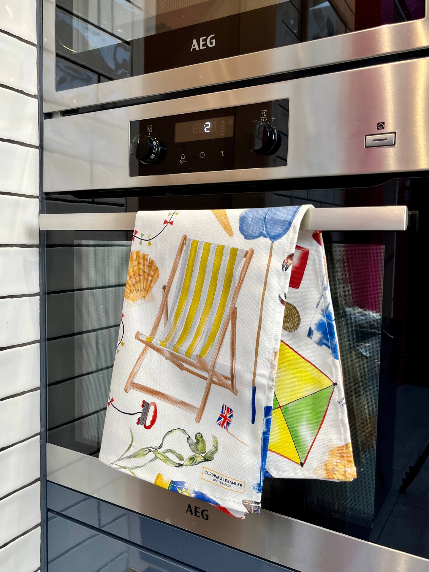 British Seaside Tea Towel