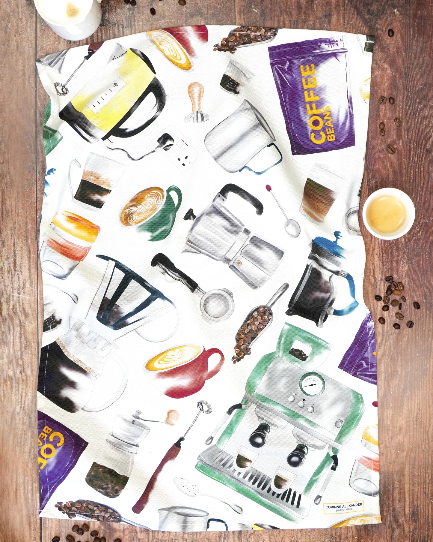 But First, Coffee Gift Set | Tea Towel & Socks Bundle