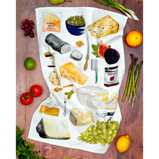 Cheese Board Tea Towel