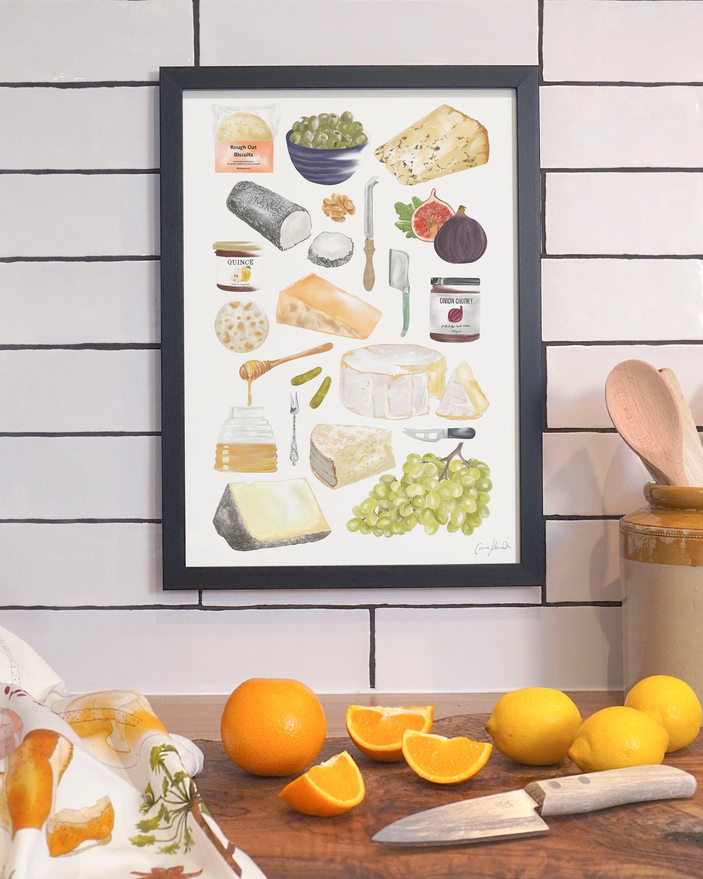 Cheese Board | Large Scale Print | A3