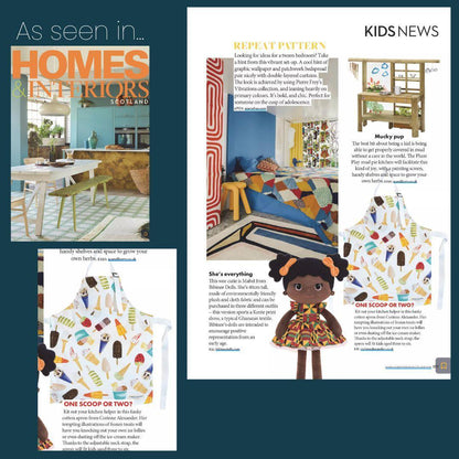 Ice Cream apron featured in Homes and Interiors Magazine