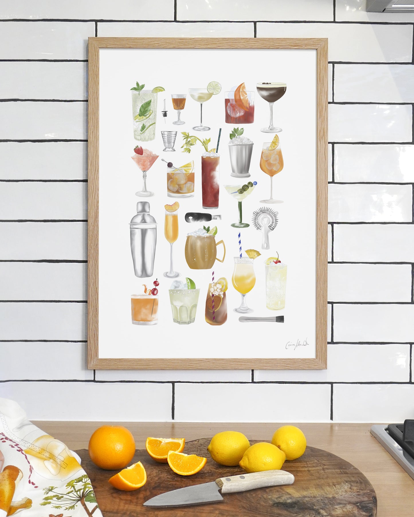 Cocktail Print - Bar Wall Art, British Made