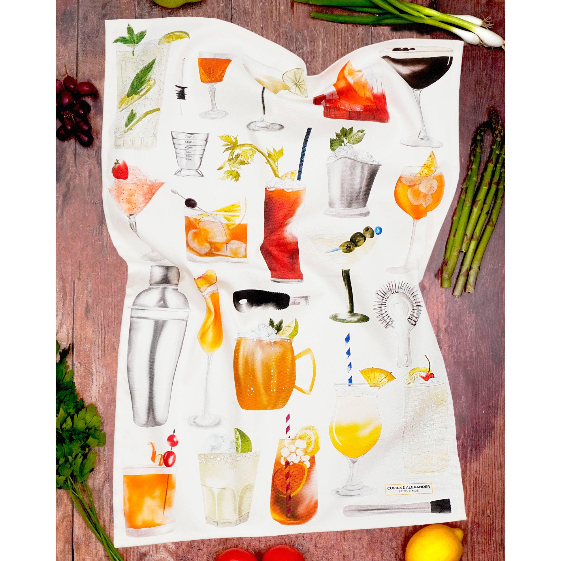 Cocktail Tea Towel