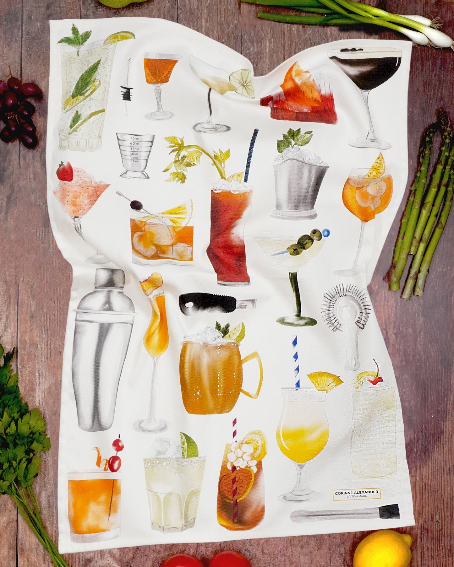 Cocktail Tea Towel - LAST CHANCE