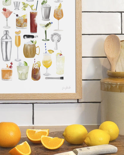 Cocktails | Large Scale Print | A3