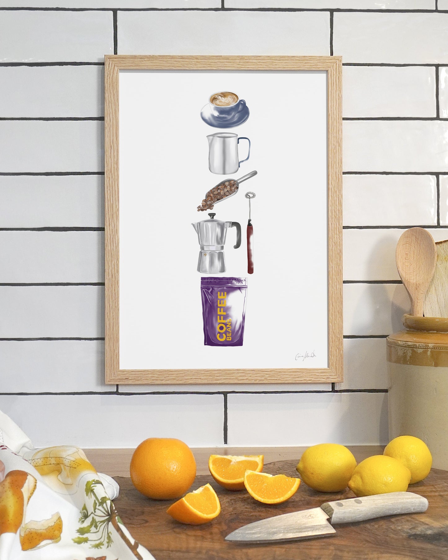 Limited Edition Coffee Print - Kitchen Wall Art, British Made