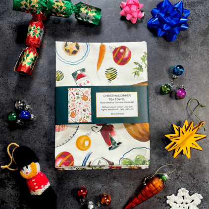 Christmas Dinner Tea Towel