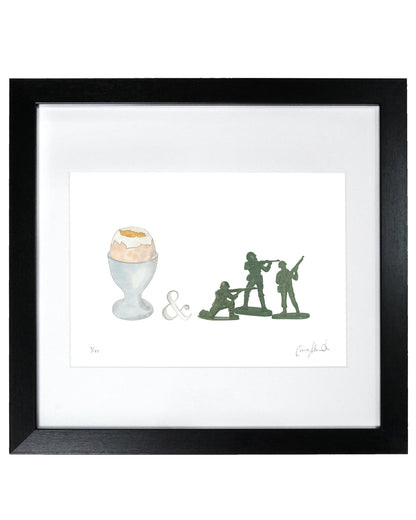 Egg & Soldiers Print