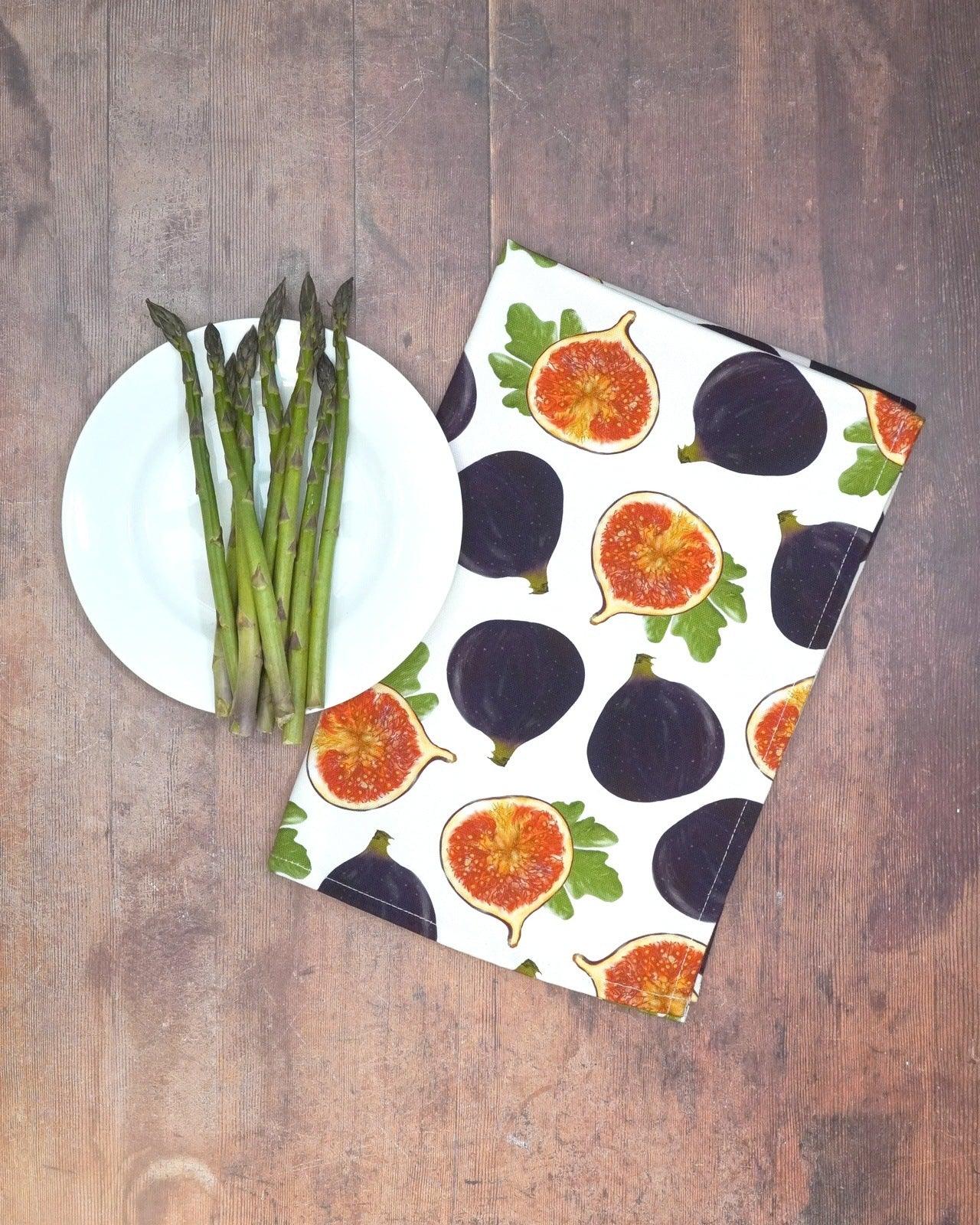 Farmhouse style figs tea towel