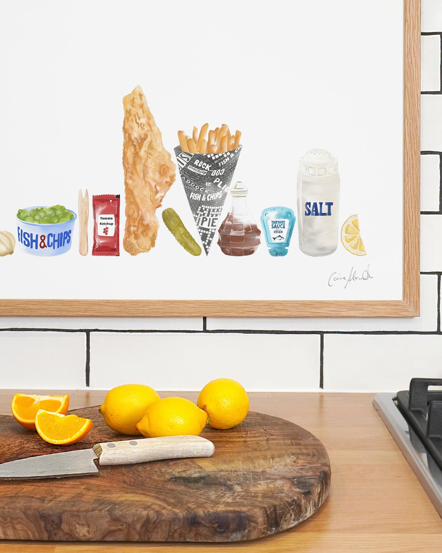 Fish & Chips | Large Scale Print | A2