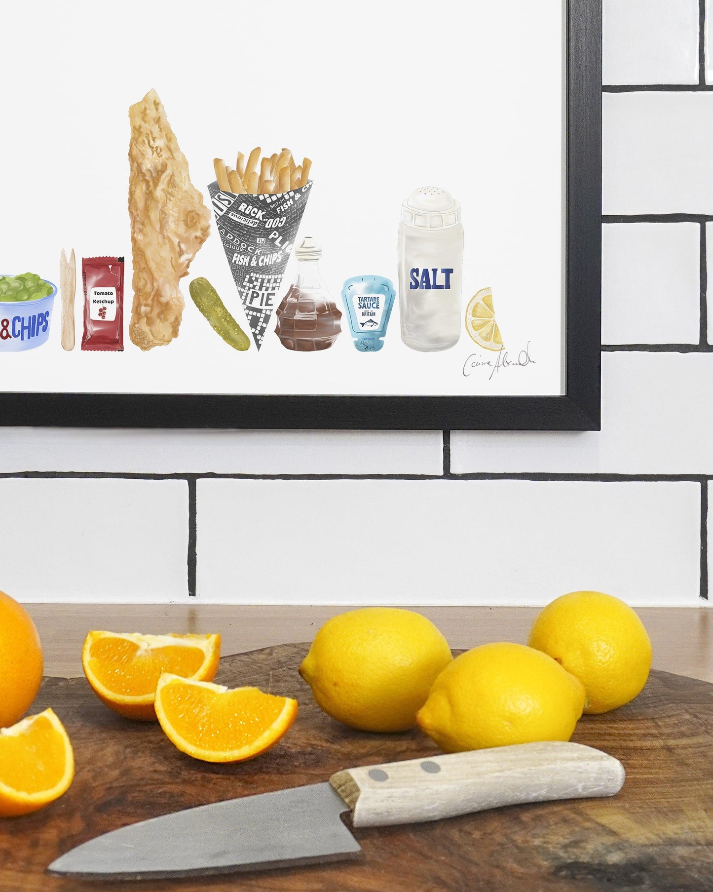 Fish & Chips | Large Scale Print | A3