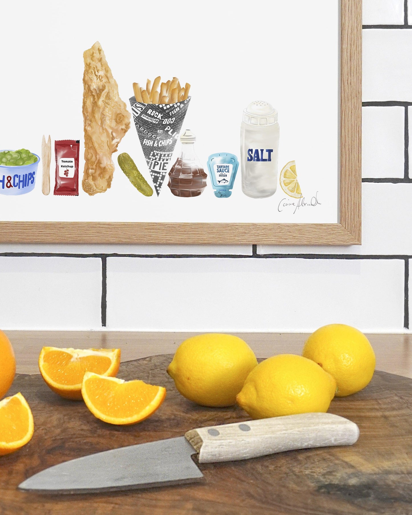 Fish & Chips | Large Scale Print | A3