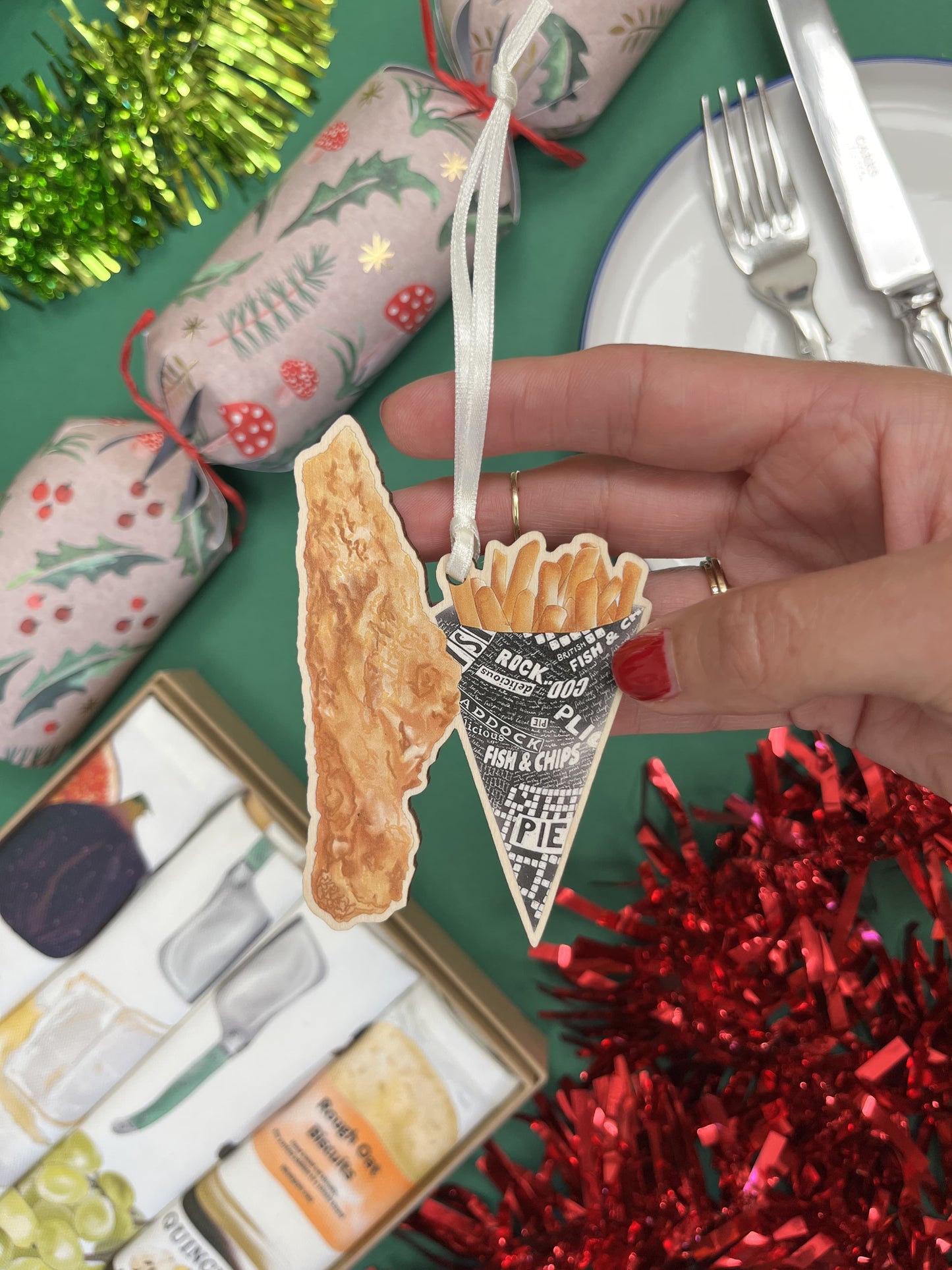 Fish & Chips Christmas Decoration - Eco-Friendly & British Made