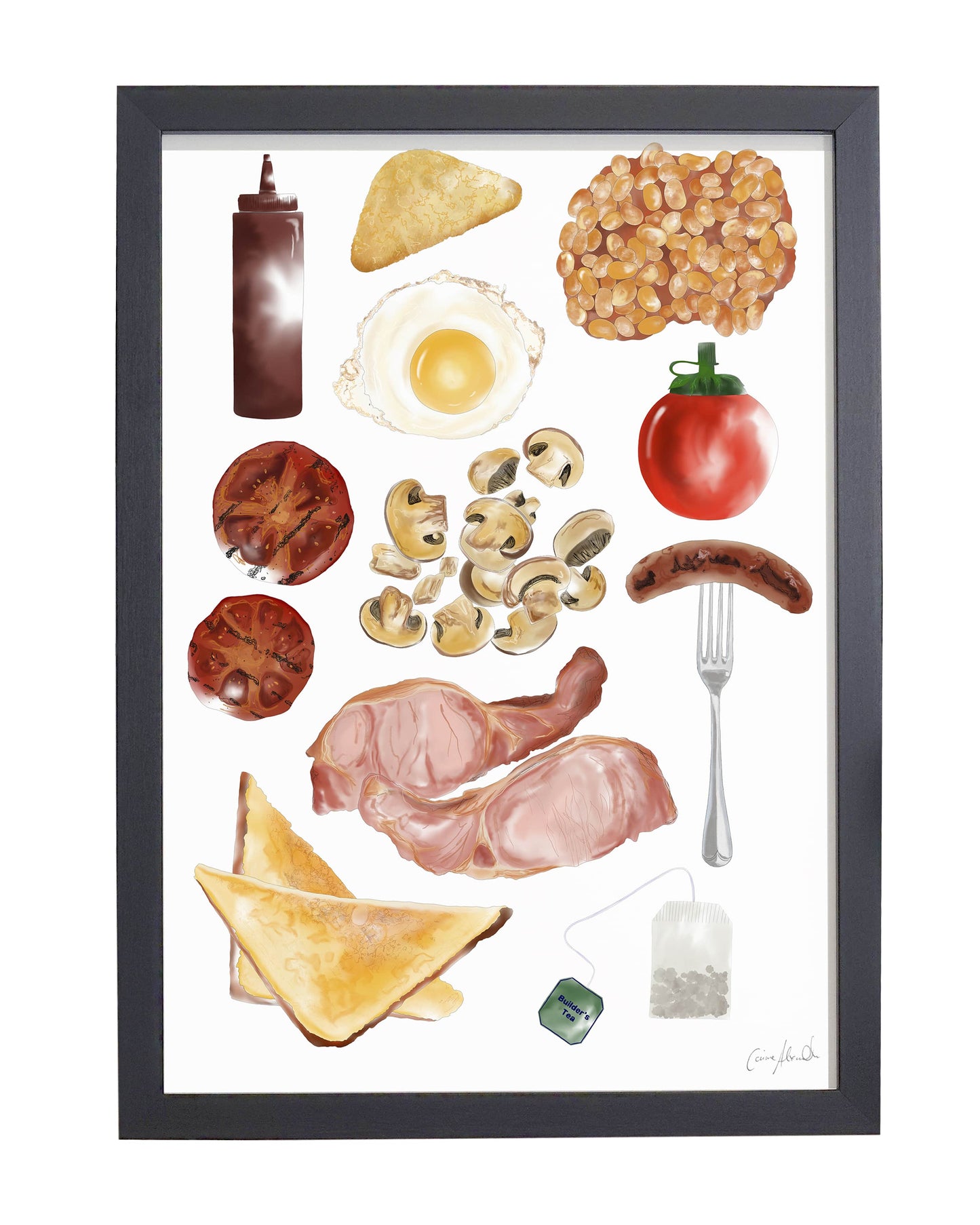 Full English Print - Kitchen Wall Art, British Made