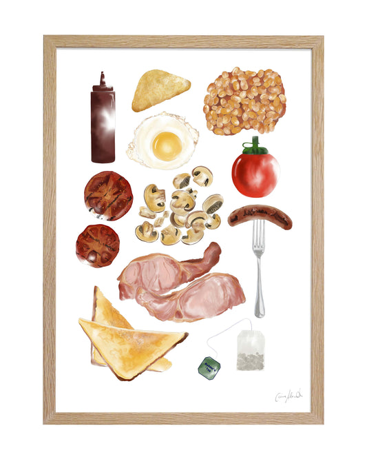 Full English Print - Kitchen Wall Art, British Made
