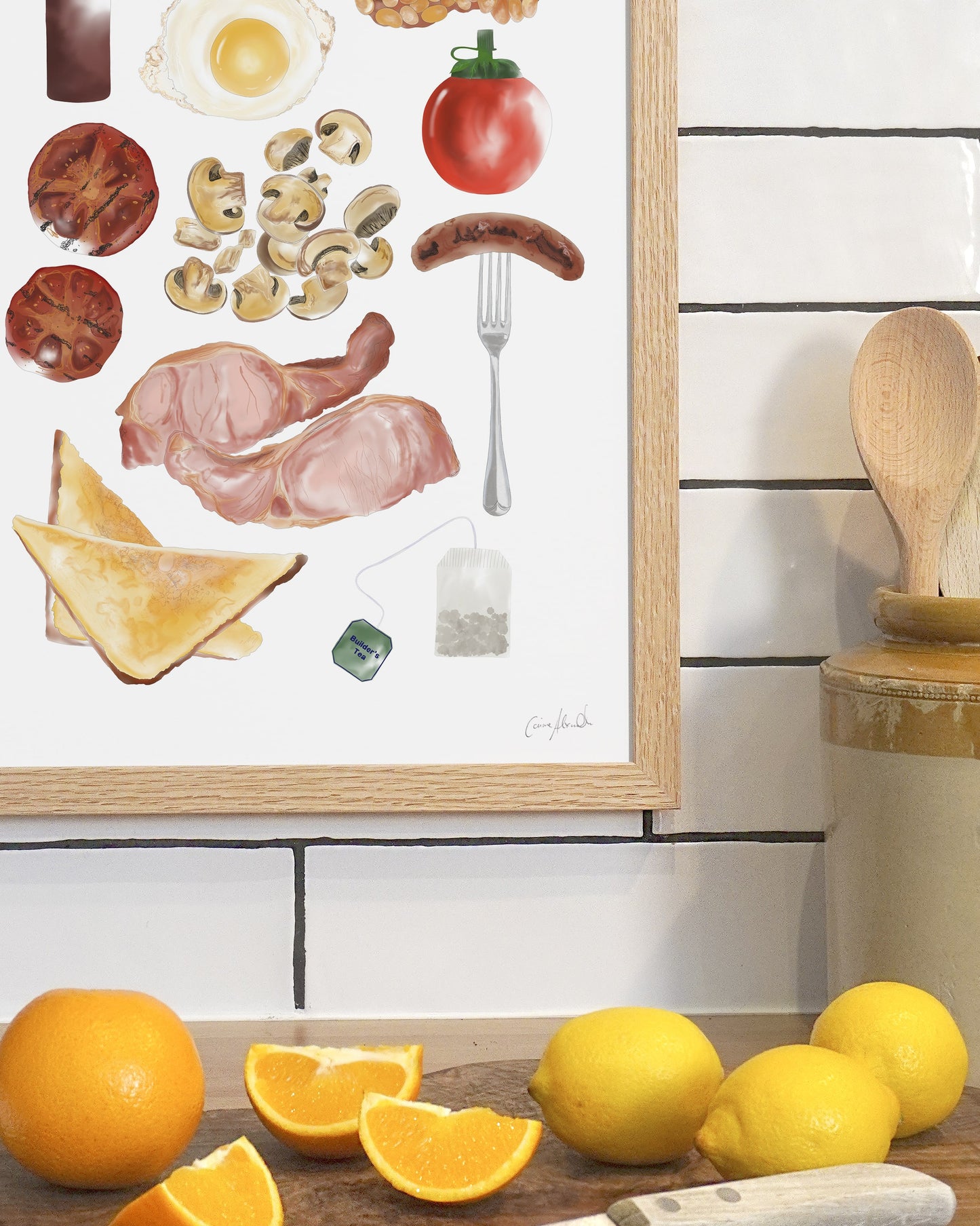 Full English Print - Kitchen Wall Art, British Made