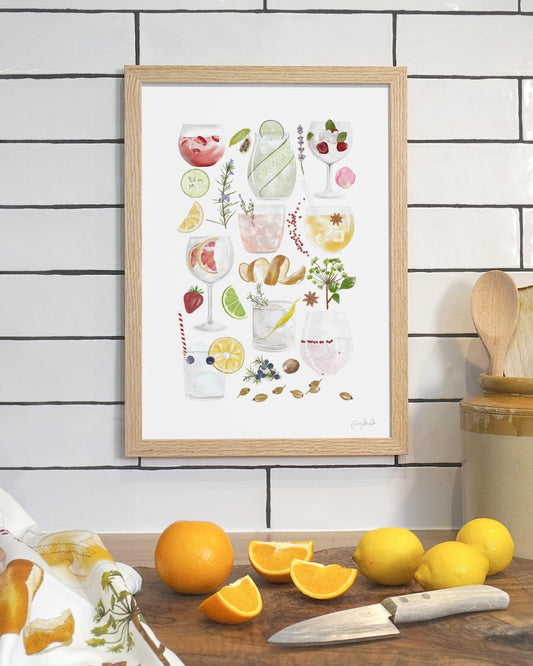 Gin & Tonic | Large Scale Print | A3