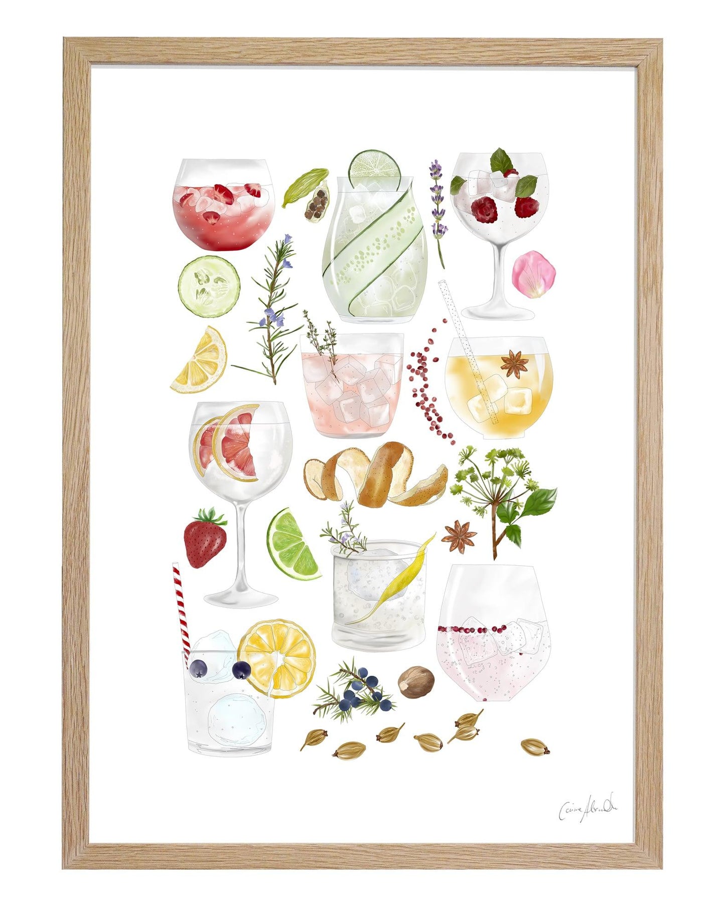 Gin & Tonic | Large Scale Print | A3