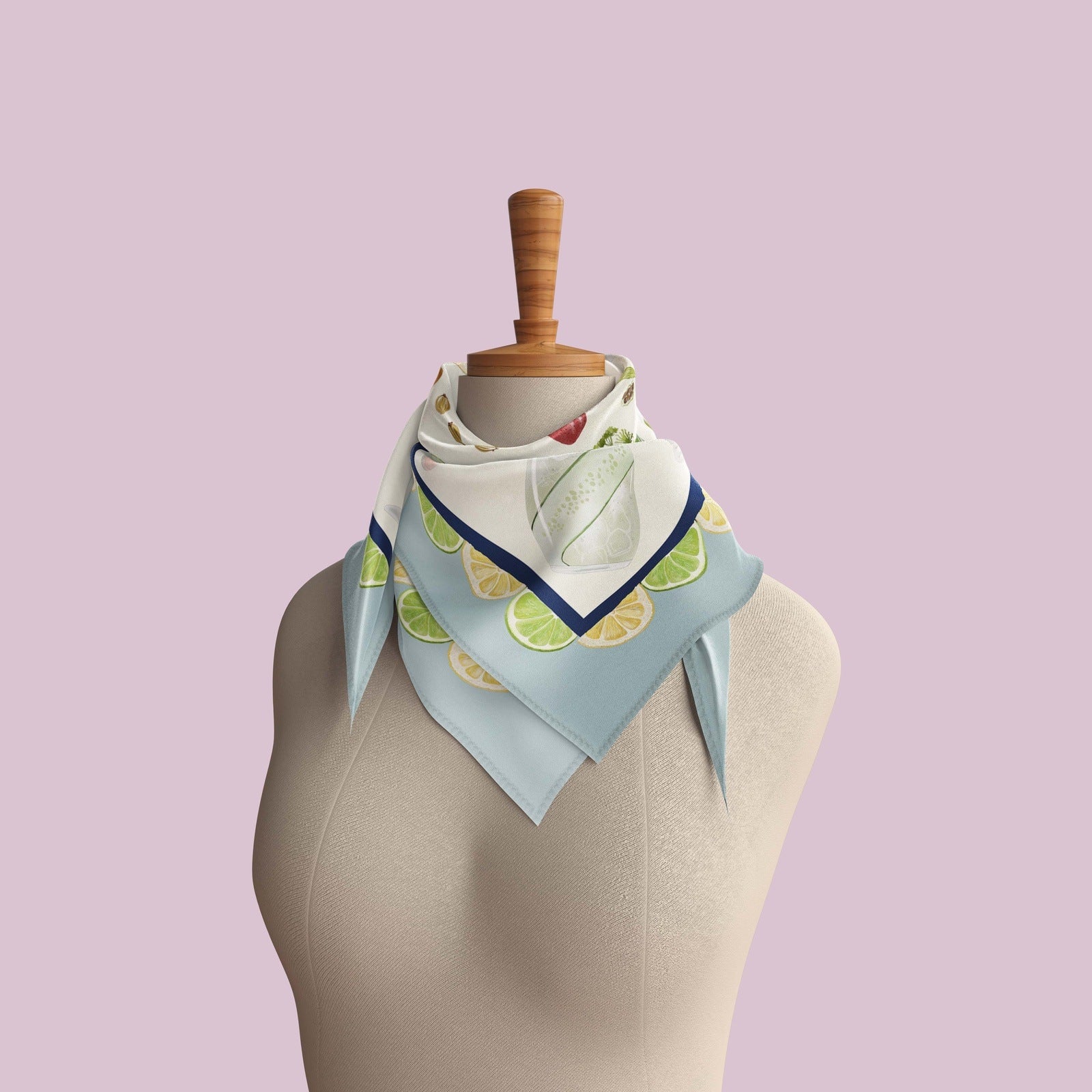 Gin silk scarf for women uk