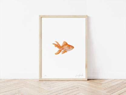 Gold Fish Print