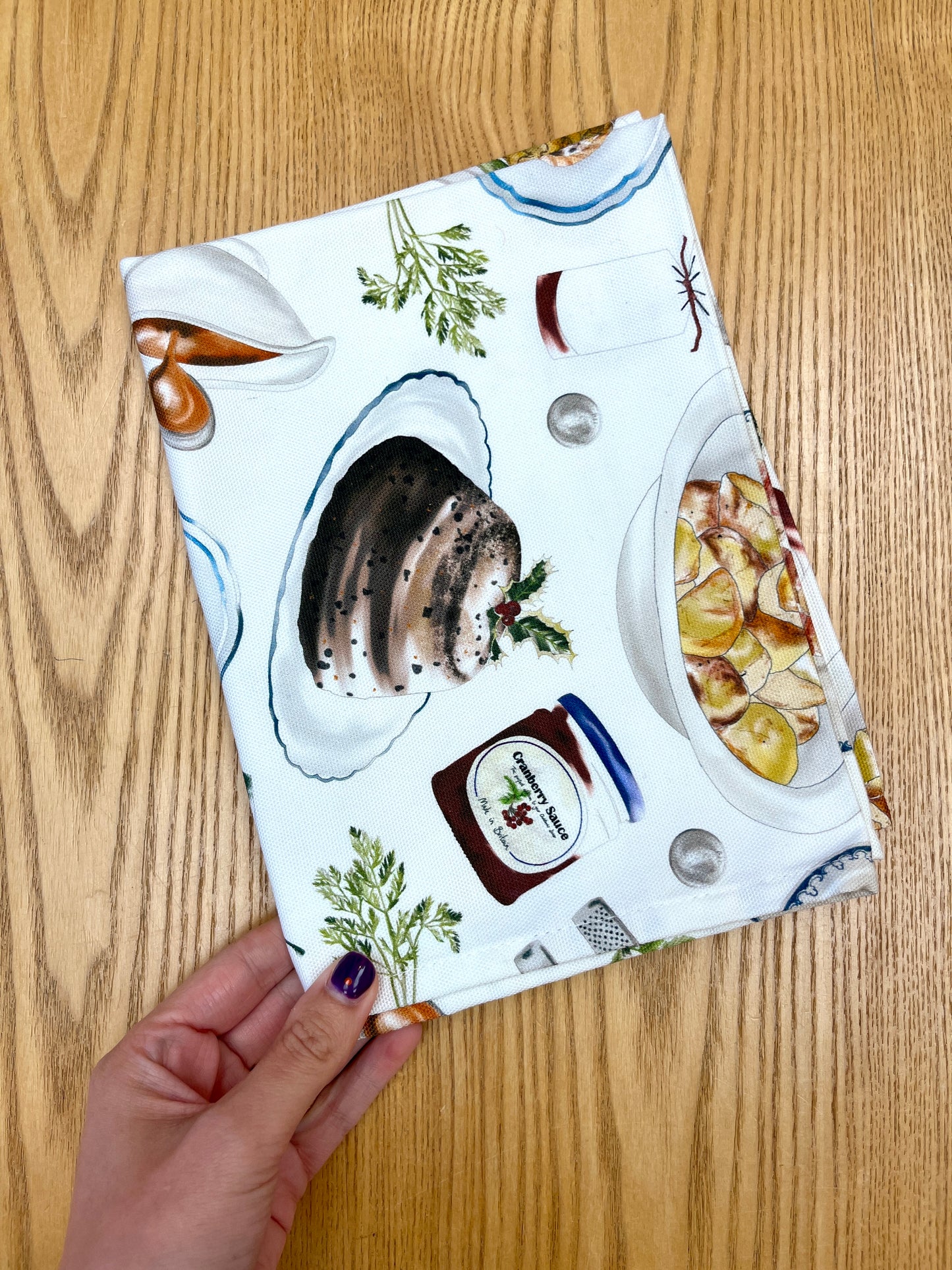 Christmas Dinner Tea Towel - SAMPLE - ONLY 2 AVAILABLE