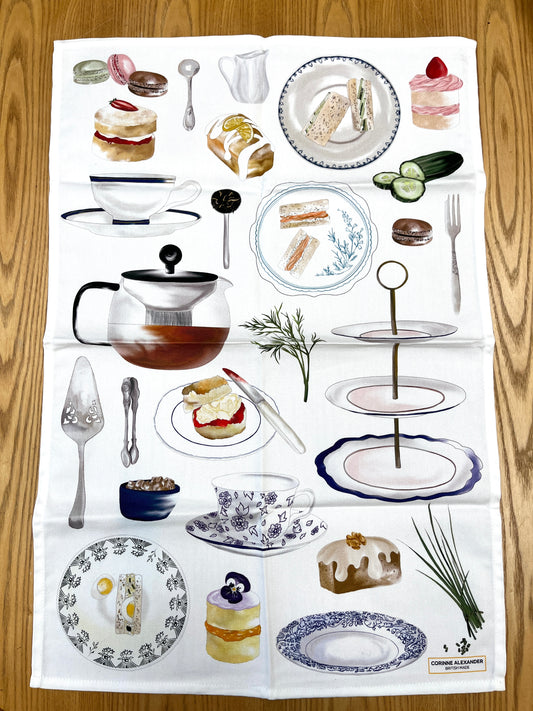 Afternoon Tea Tea Towel 1 - SAMPLE - ONLY 1 AVAILABLE