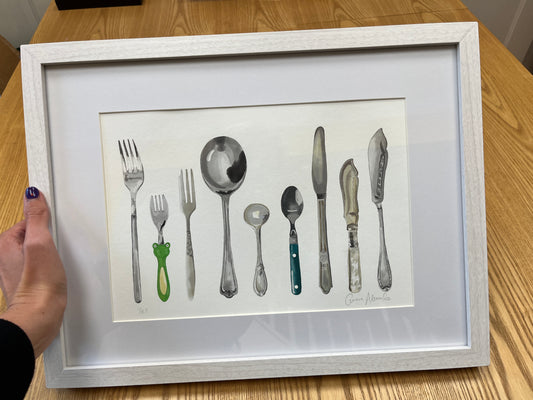 Cutlery Framed Print - END OF LINE - LAST 1