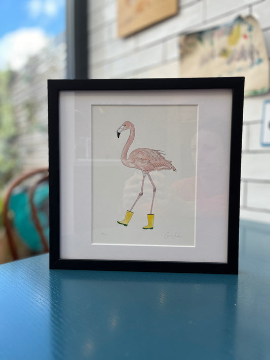 Flamingo Framed Print - DISCONTINUED FRAME