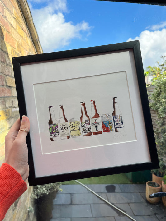 Craft Beer Framed Print - DISCONTINUED FRAME