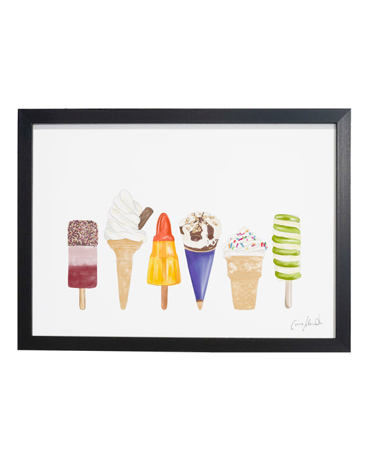 Ice Cream Print - Kitchen Wall Art, British Made