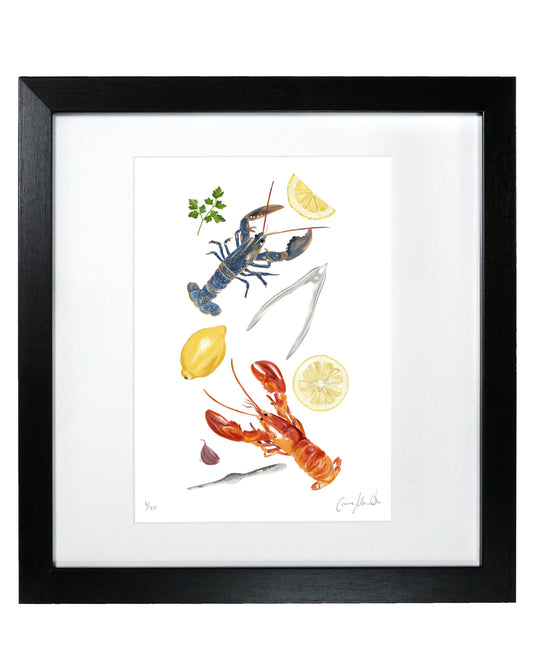 Lobster For Dinner Print - Coastal Wall Art, British Made