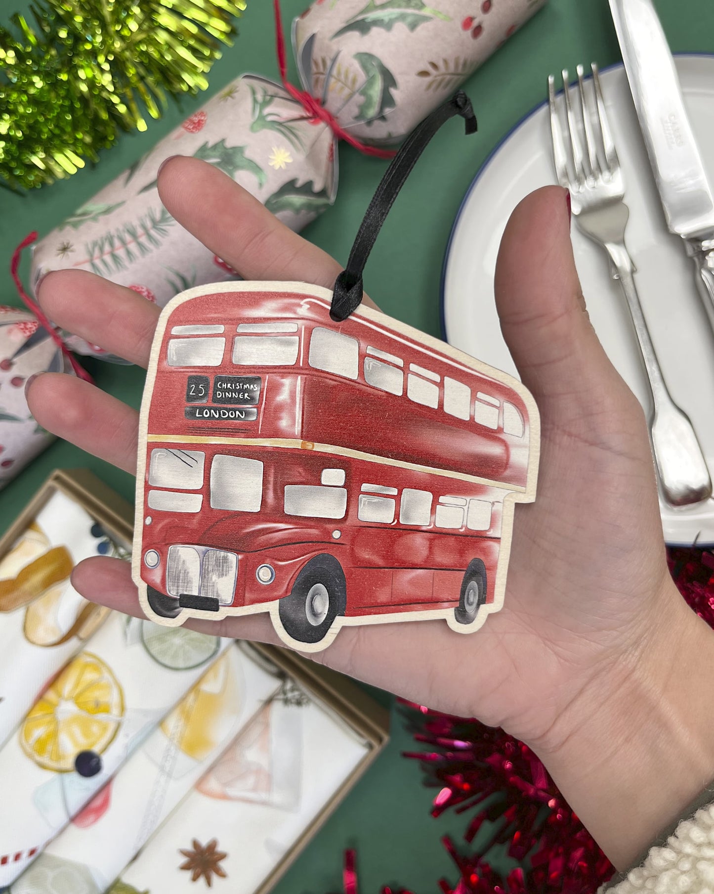 London Bus Christmas Decoration