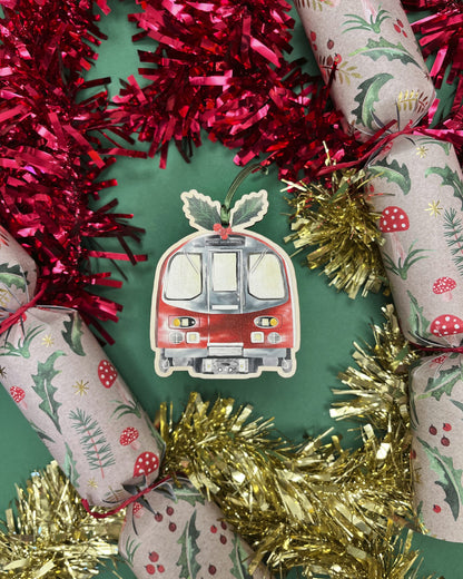 London Tube Christmas Decoration
