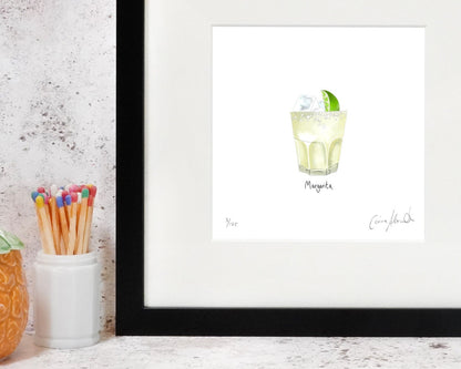 Margarita cocktail print for mixologists