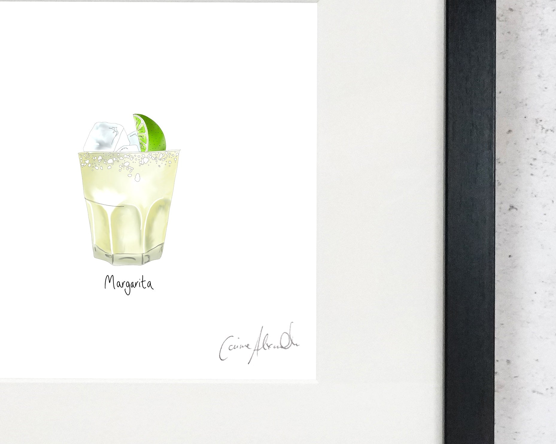 Margarita cocktail limited edition print