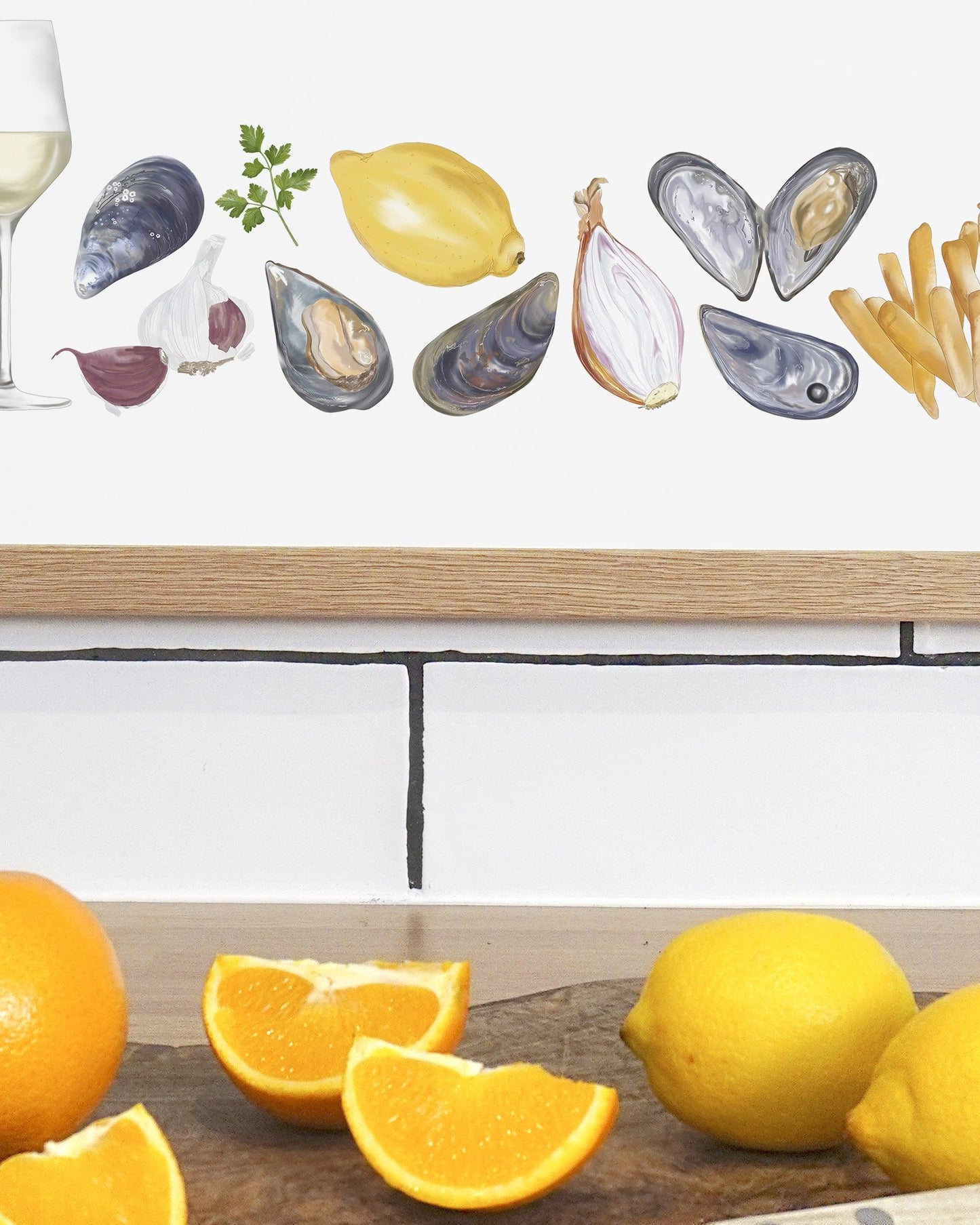 Moules Frites | Large Scale Print | A3