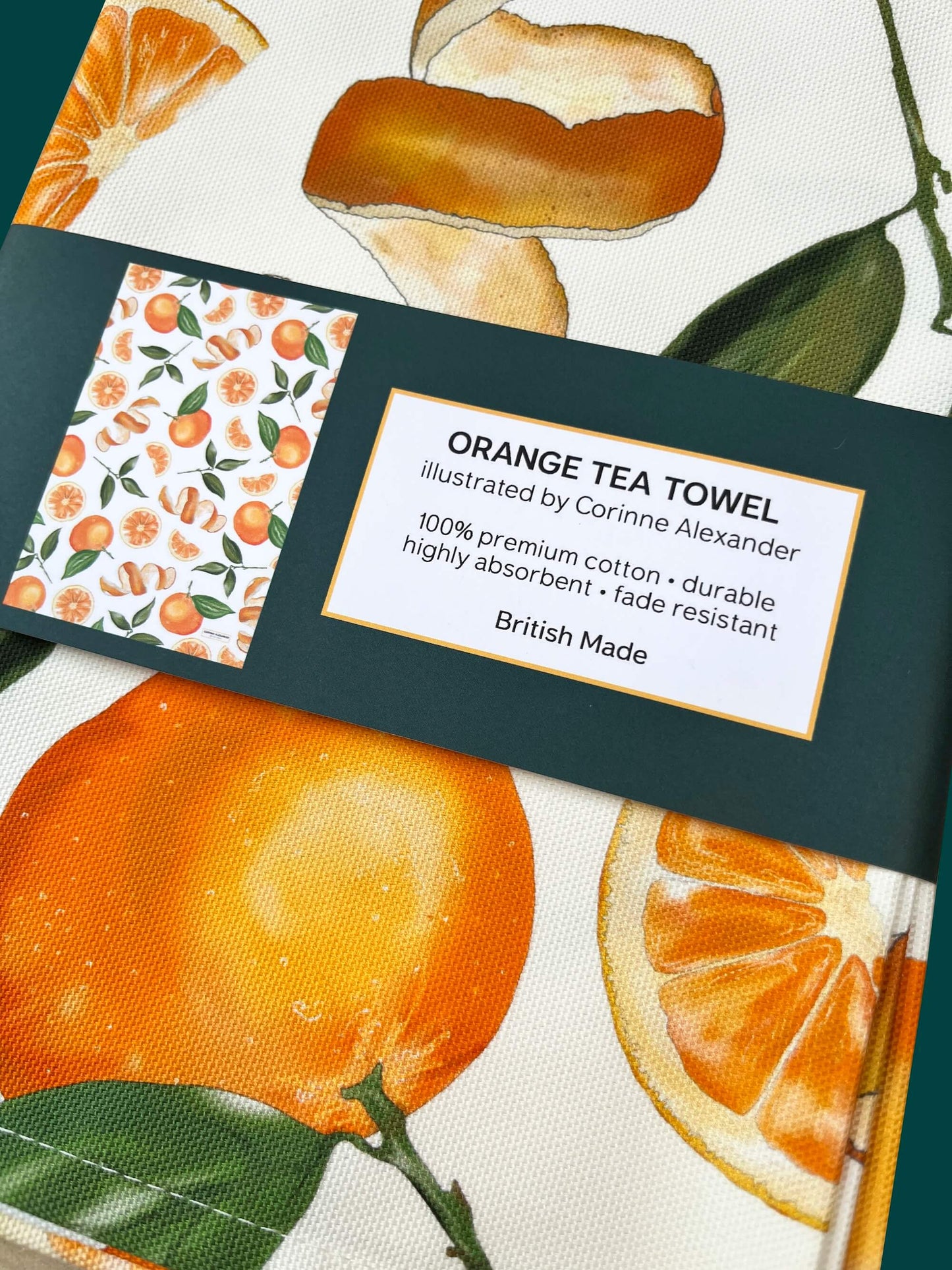 Orange Tea Towel