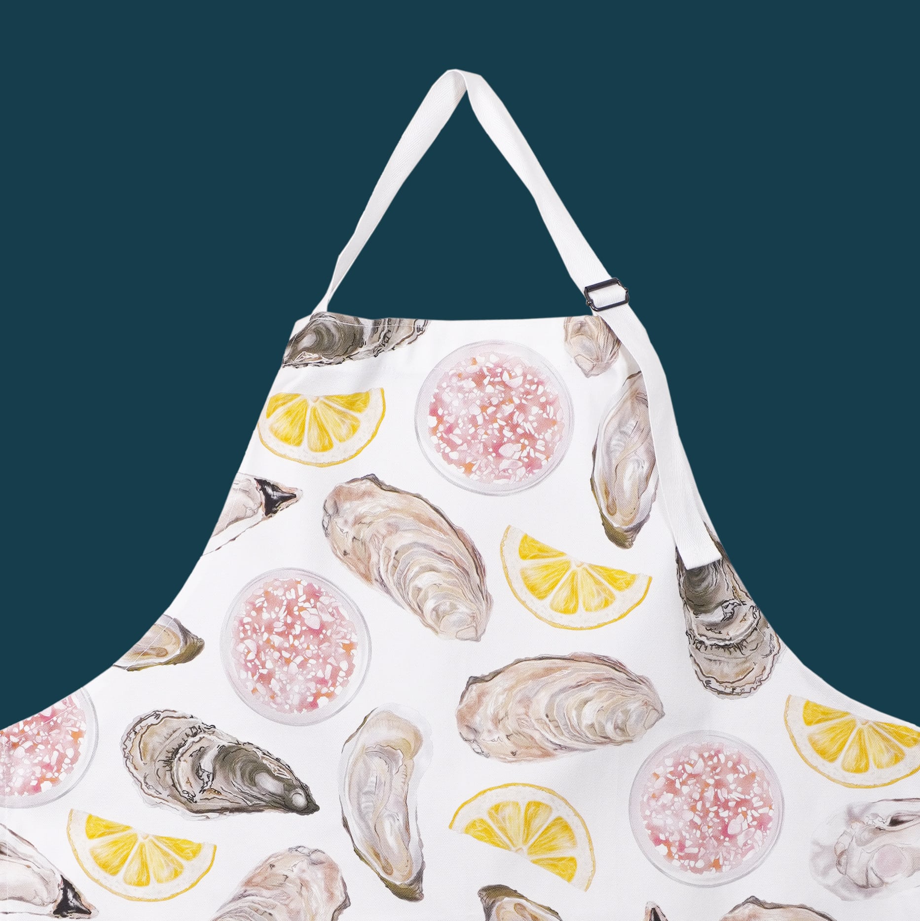 Illustrated oyster apron