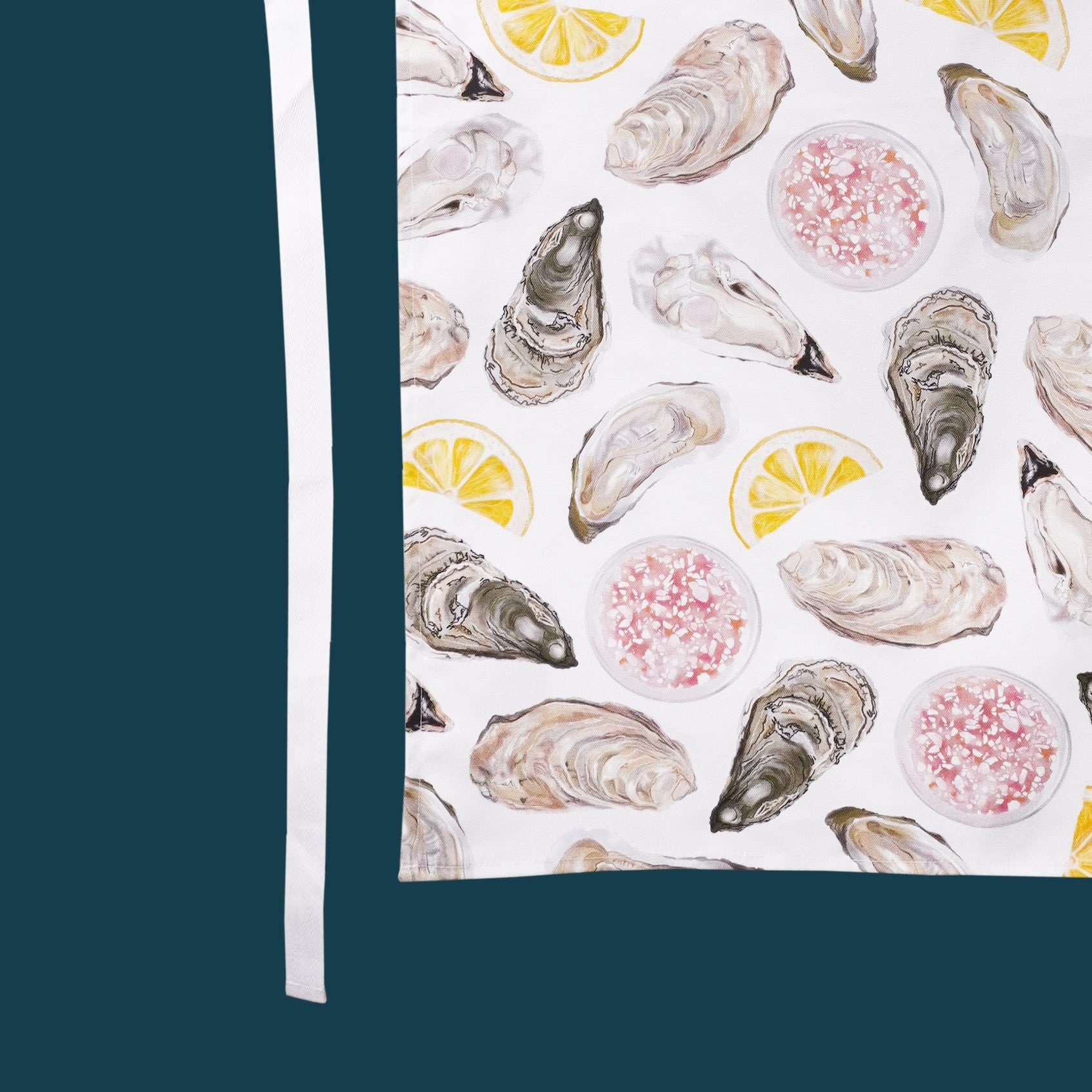 Illustrated oyster cooks apron 