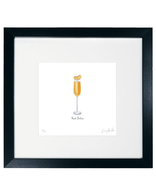 Peach Bellini Cocktail Print