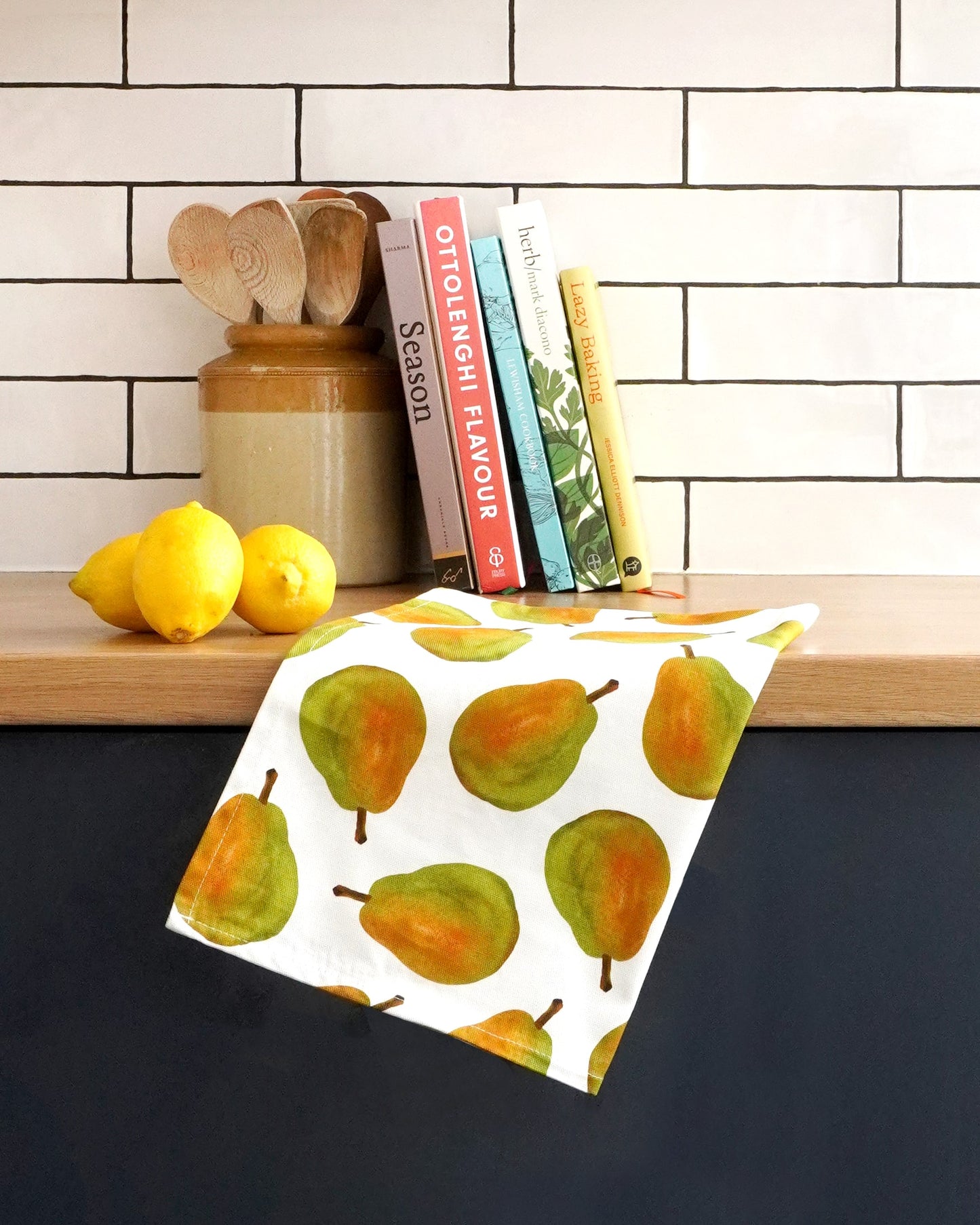  Pear Tea Towel perfect for farmhouse kitchens