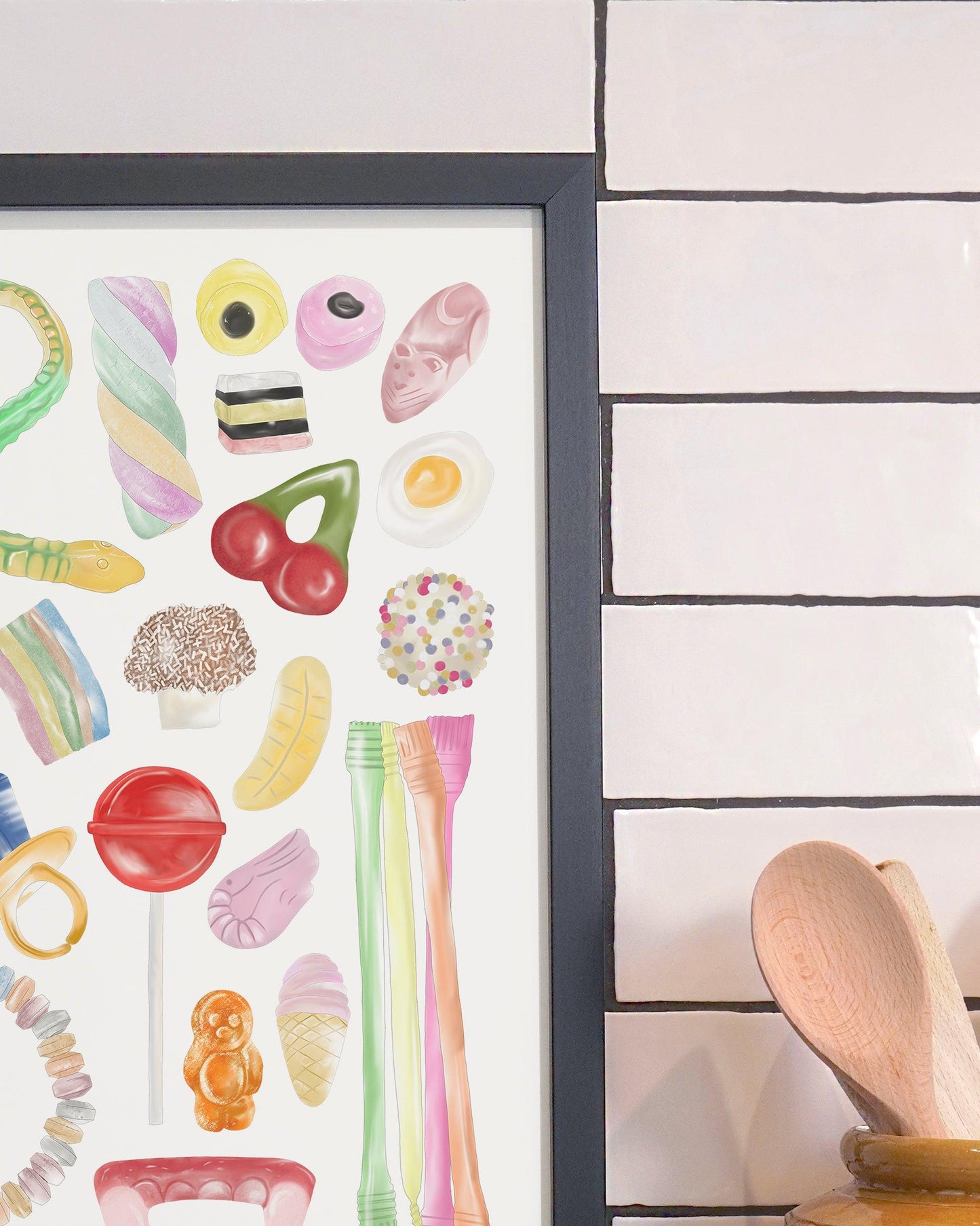 Pick & Mix Sweeties | Large Scale Print | A3