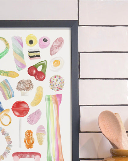 Pick & Mix Sweeties | Large Scale Print | A3