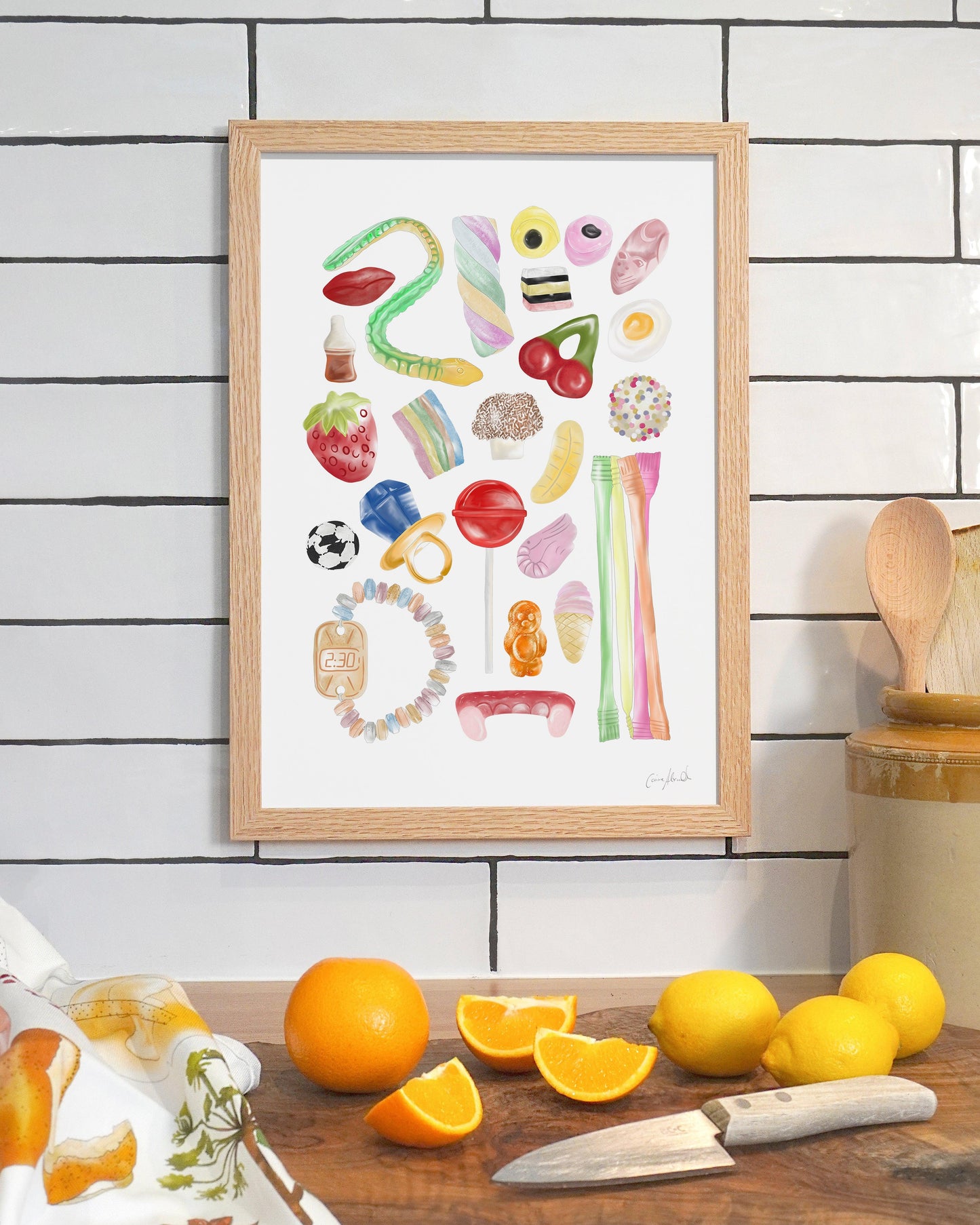 Pick & Mix Sweeties | Large Scale Print | A3