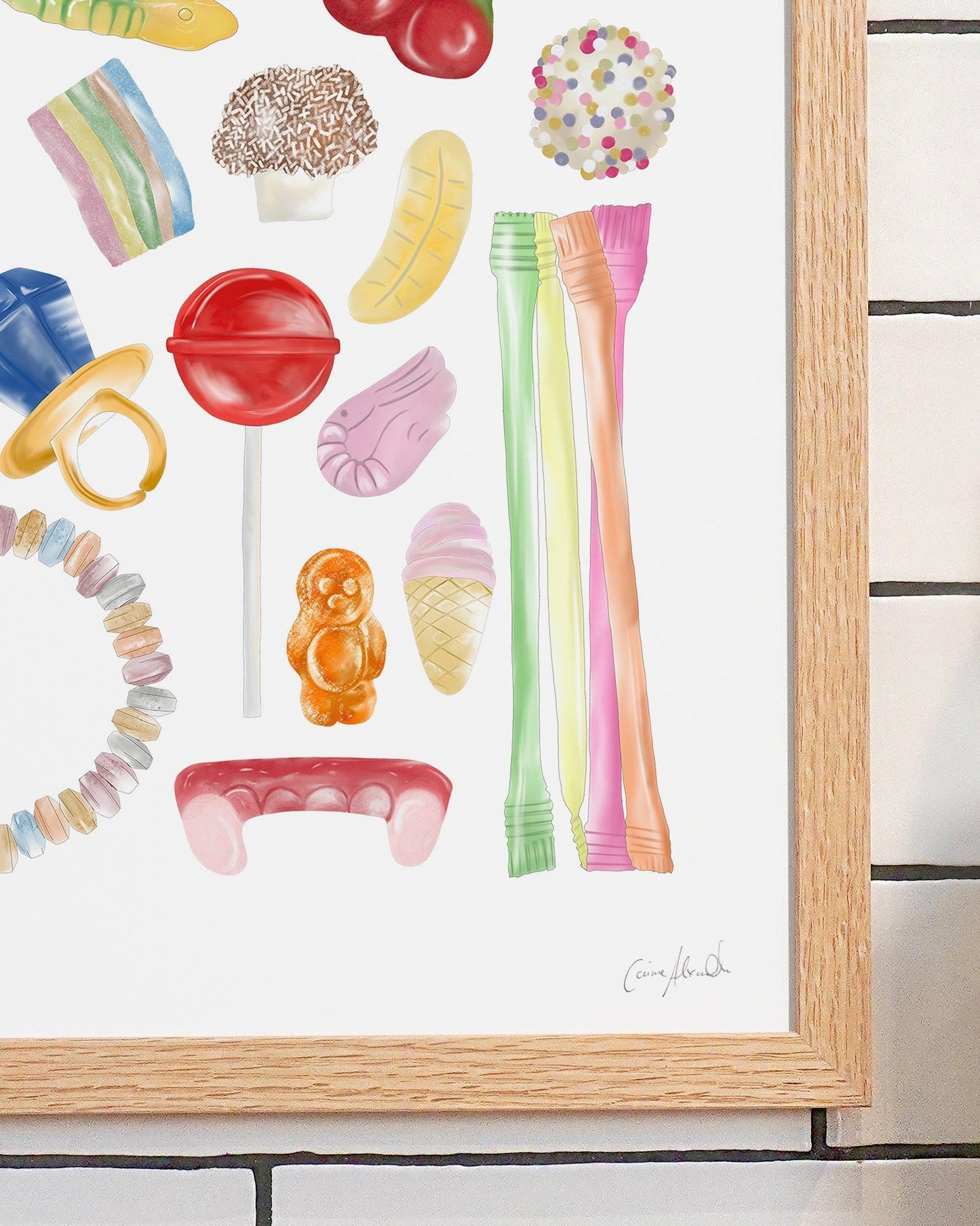 Pick & Mix Sweeties | Large Scale Print | A3