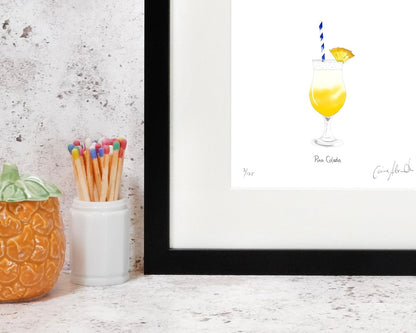 Pina colarda cocktail art print