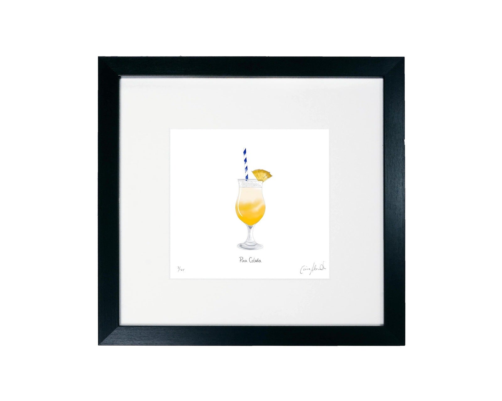 Pina colarda cocktail print