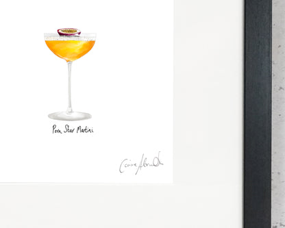 Framed porn star martini print